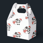 Caja Para Regalos Panda With Snowman In Winter For Christmas Favor B<br><div class="desc">Panda with snowman in winter for Christmas - a snowman for winter and Christmas. A winter greeting in the cold season for the holidays. Christmas panda with snowman.</div>