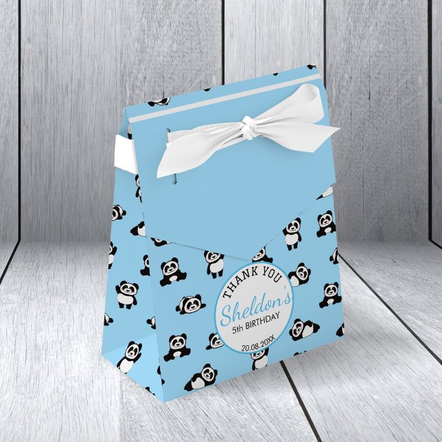 Caja Para Regalos Pandas Polka Dot Birday (Subido por el creador)