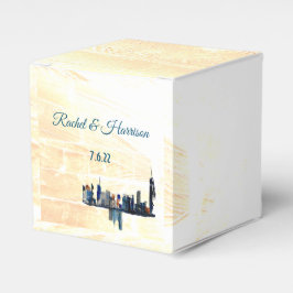 Caja Para Regalos Panorama urbano Londres Paisaje pintado Boda  