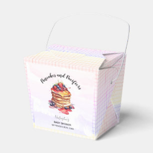 Caja Para Regalos Panqueques y Pacificadores Brunch Baby Shower