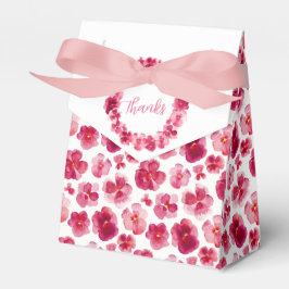 Caja Para Regalos Pansies color rojo oscuro oscuro de agua rosada gr