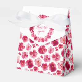 Caja Para Regalos Pansies color rojo oscuro oscuro de agua rosada gr