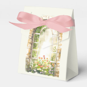 Caja Para Regalos Pantalla Floral de la ventana arqueada