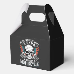 Caja Para Regalos Papa Motero Que Monta En Motocicleta