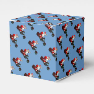 Caja Para Regalos Papá Noel Conduciendo Un Trike