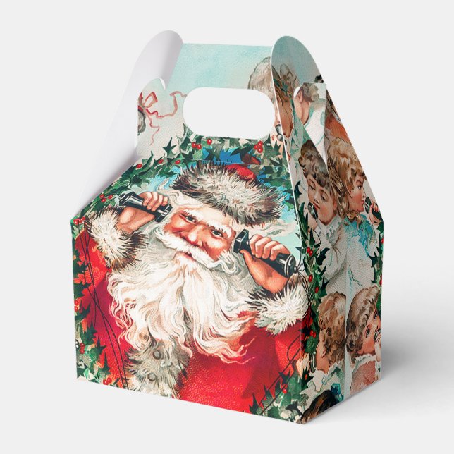 Caja Para Regalos Papá Noel y los niños Feliz Navidad (Front Side)