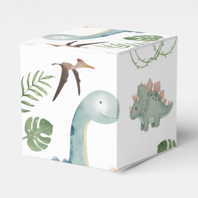 Caja Para Regalos Papel de regalo de dinosaurio (Costado Anverso)