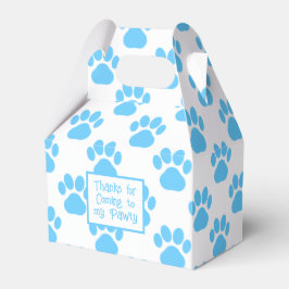Caja Para Regalos Papel para Fiesta de Piscina de Huella de Animal A