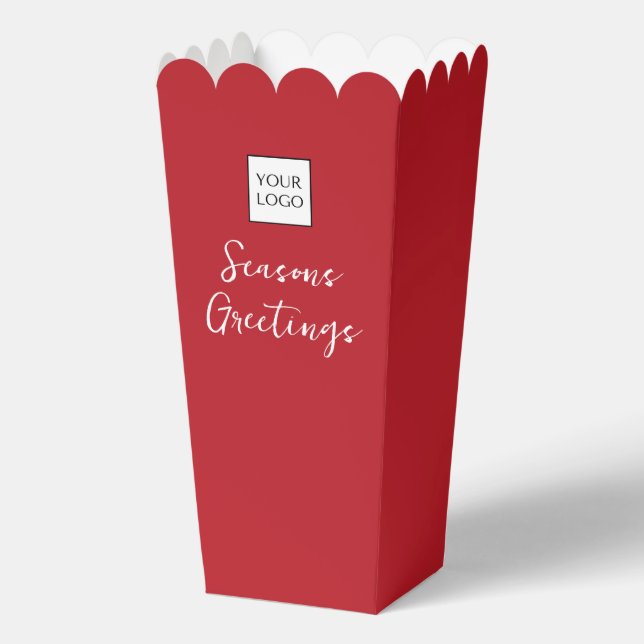 Caja Para Regalos Paquete comercial de promoción de logotipos rojos (Anverso)