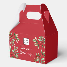 Caja Para Regalos Paquete comercial de promoción de logotipos rojos