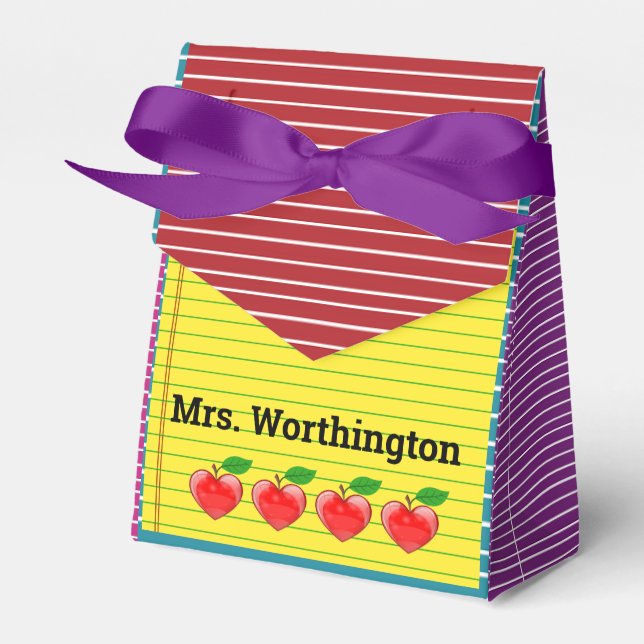 Caja Para Regalos Para Usted - Ver Atrás - Favor Box (Front Side)