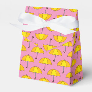 Caja Para Regalos Paraguas Amarillo