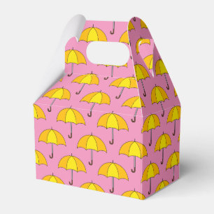 Caja Para Regalos Paraguas Amarillo