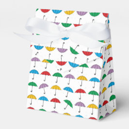 Caja Para Regalos Paraguas en lluvia