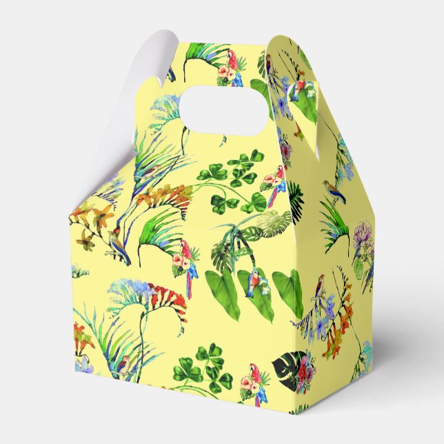 Caja Para Regalos Paraíso tropical amarillo (Front Side)