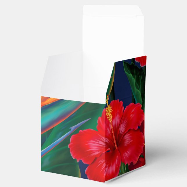 Caja Para Regalos Paraíso tropical de Hawái (Abierto)