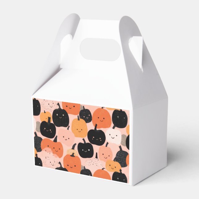 Caja Para Regalos Parche de calabaza de Halloween (Front Side)