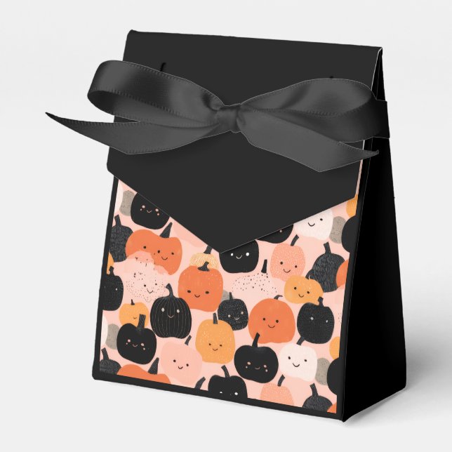 Caja Para Regalos Parche de calabaza de Halloween (Front Side)