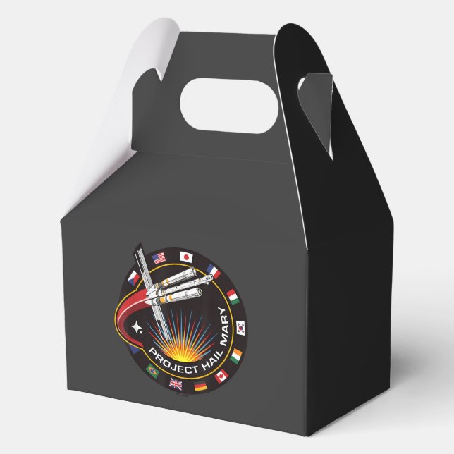 Caja Para Regalos Parche de misión espacial (Anverso)