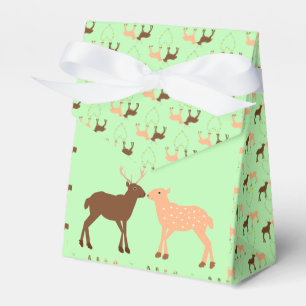 Caja Para Regalos Pareja de ciervos y boda personalizada de corazón