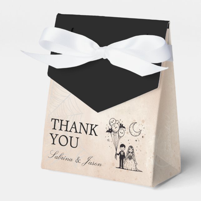 Caja Para Regalos Pareja pequeña y fantasmal (Front Side)