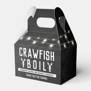 Caja Para Regalos Parejas de hierba de langostino Fiesta de compromi
