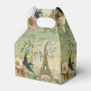 Caja Para Regalos París Francia Viaje Viaje Viejo Pintura de Arte An