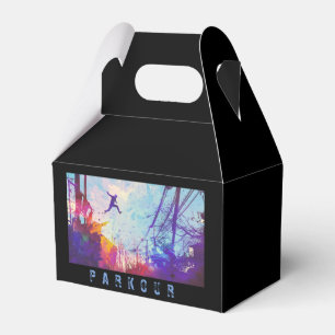 Caja Para Regalos Parkour Urban Free Running Freestyling Moderno Art