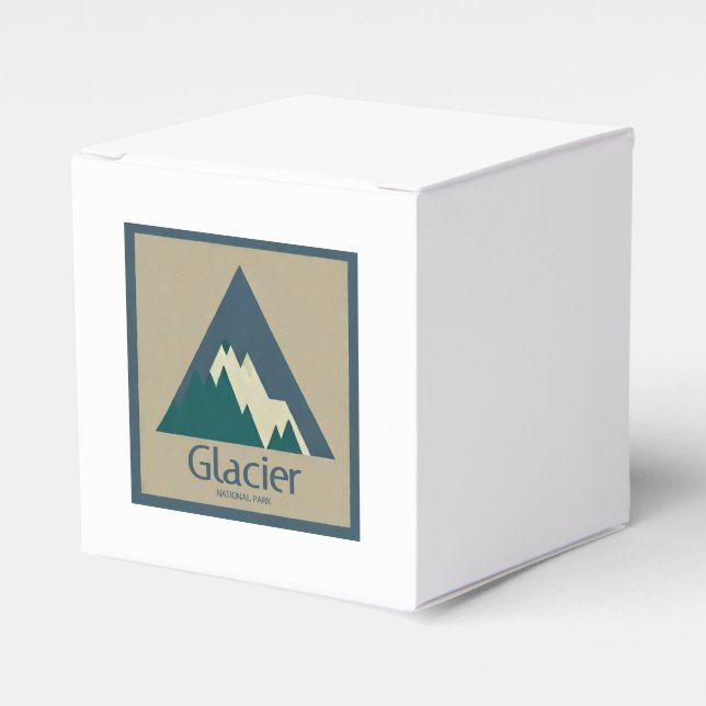 Caja Para Regalos Parque nacional Glacier Rustic (Costado Anverso)