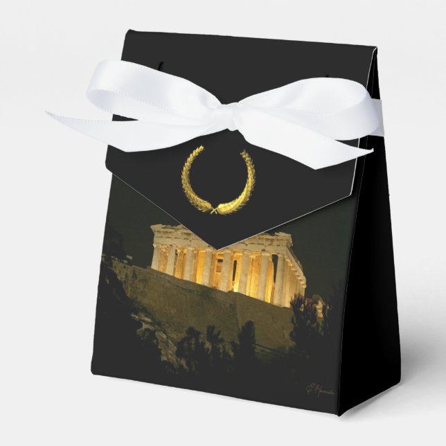 Caja Para Regalos Partenón de noche (Front Side)