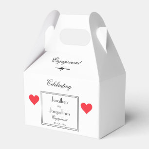 Caja Para Regalos Partido de compromiso Gracias A Regalo Elegante