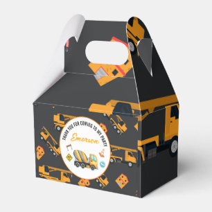Caja Para Regalos Partido de Cumpleaños de la Construcción