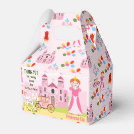 Caja Para Regalos Partido de Cumpleaños de la Princesa Real