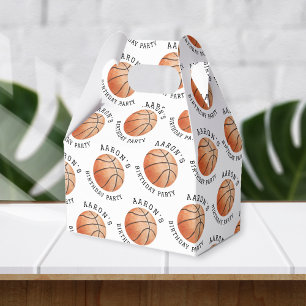 Caja Para Regalos Partido de Cumpleaños del Baloncesto