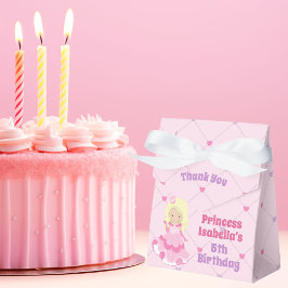 Caja Para Regalos Partido de cumpleaños del Chica de la Princesa Ros