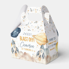 Caja Para Regalos Partido de cumpleaños del espacio ultraterrestre d