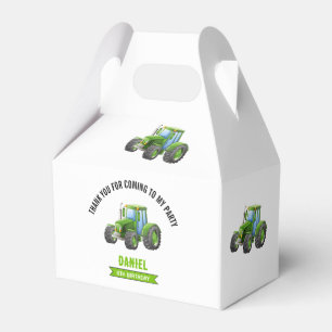 Caja Para Regalos Partido de Cumpleaños del Tractor