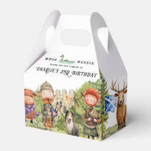 Caja Para Regalos Partido de Cumpleaños Temático de Escocia