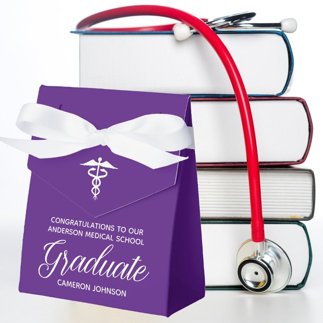 Caja Para Regalos Partido de Graduación de Escuela Médica Púrpura pe (Subido por el creador)