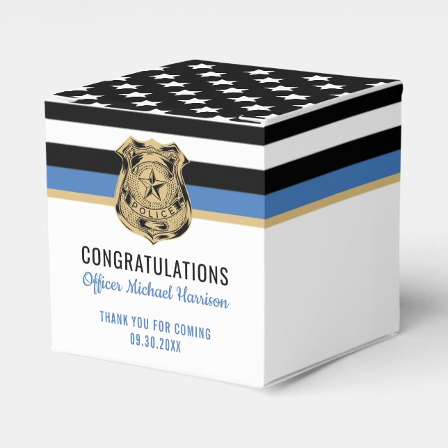 Caja Para Regalos Partido de Graduación de la Academia de Policía (Costado Anverso)