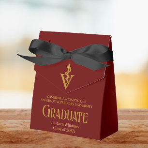 Caja Para Regalos Partido de Graduación de la Escuela Veterinaria Ma