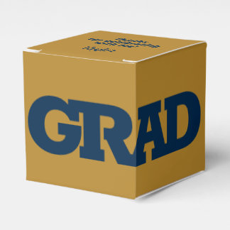 Caja Para Regalos Partido de graduación de oro y de la armada GRAD e