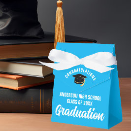 Caja Para Regalos Partido de graduación de Sky Blue Personalizado