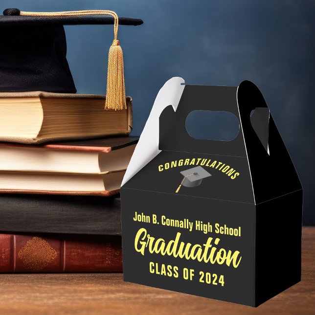 Caja Para Regalos Partido de Graduación del Personalizado Amarillo N (Subido por el creador)