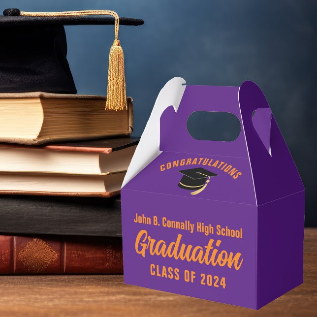 Caja Para Regalos Partido de Graduación del Personalizado Naranja  M (Subido por el creador)