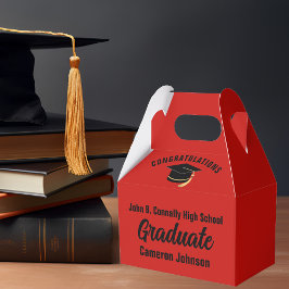Caja Para Regalos Partido de Graduación Personalizada de Graduado Ne