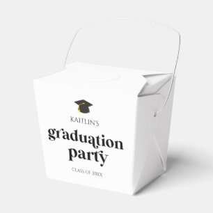 Caja Para Regalos Partido de Graduación Retro Moderno minimalista