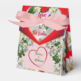 Caja Para Regalos Partido de la Boda de Amor en Bloom Pleno