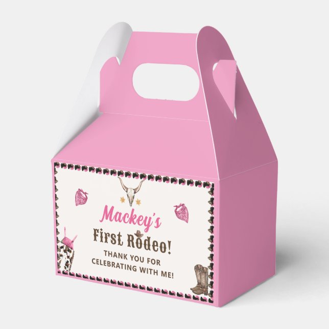 Caja Para Regalos Partido del Cumpleaños de los Vaqueros Rusos Occid (Front Side)