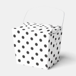 Caja Para Regalos Partido Polka Dot Black And White Wedding